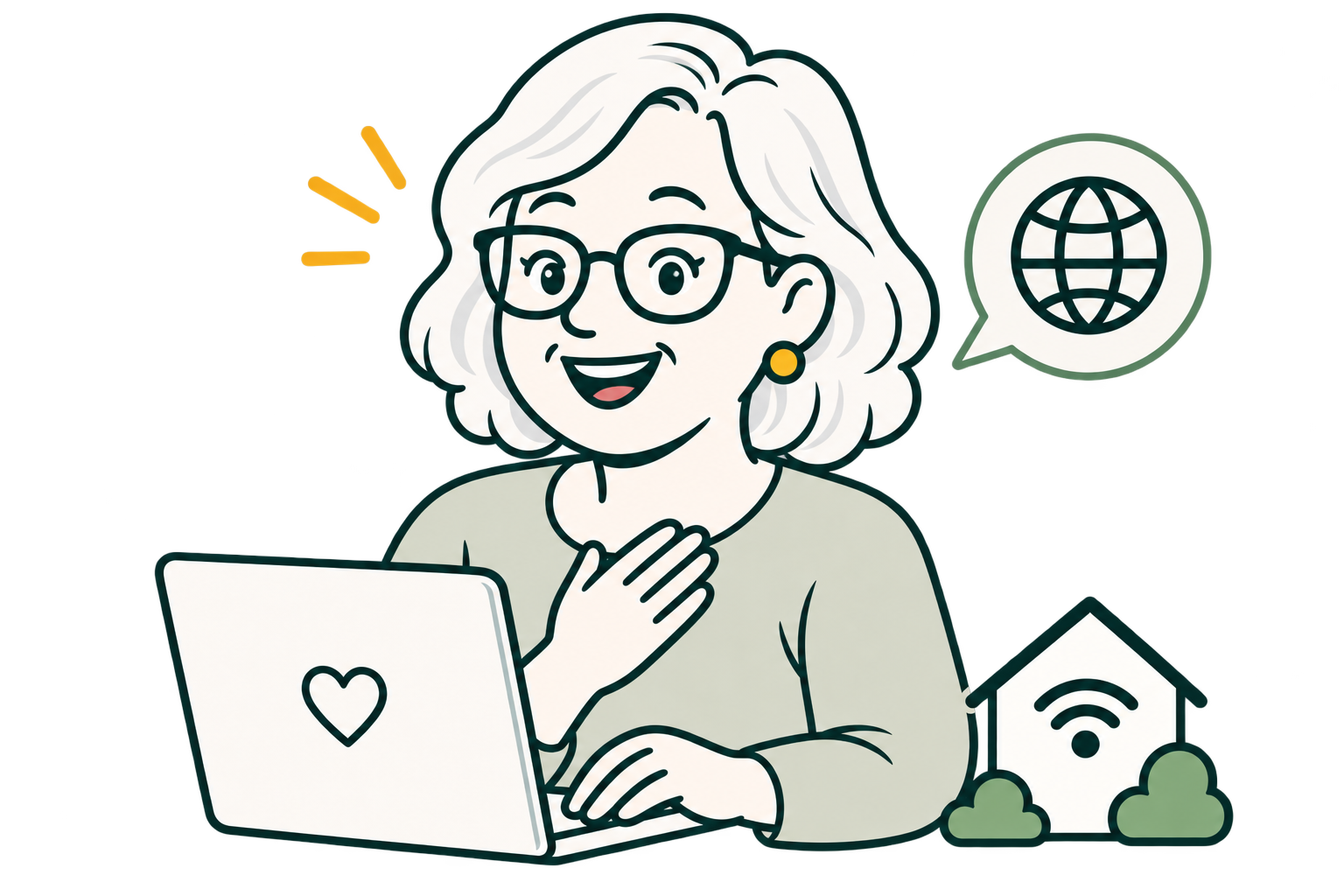 Business owner ready to bring her website online